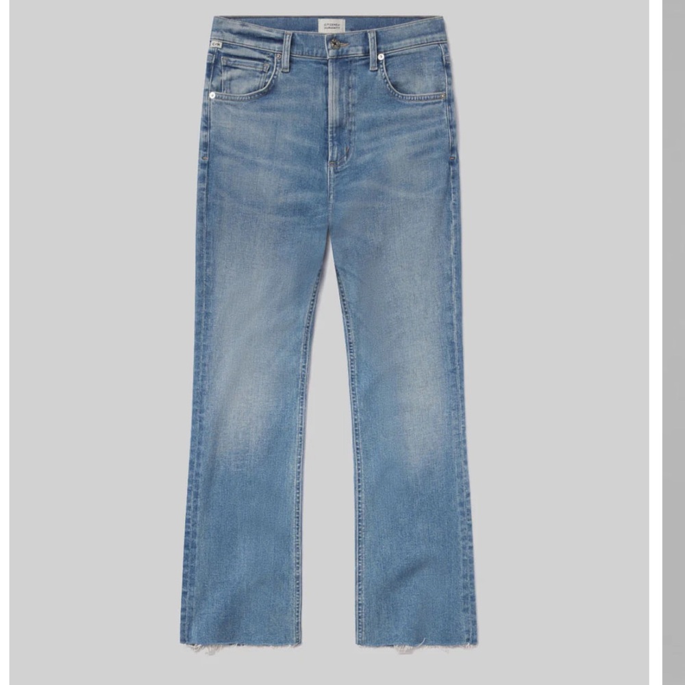 Citizens Of Humanity Light Blue Cropped Ankle Jeans